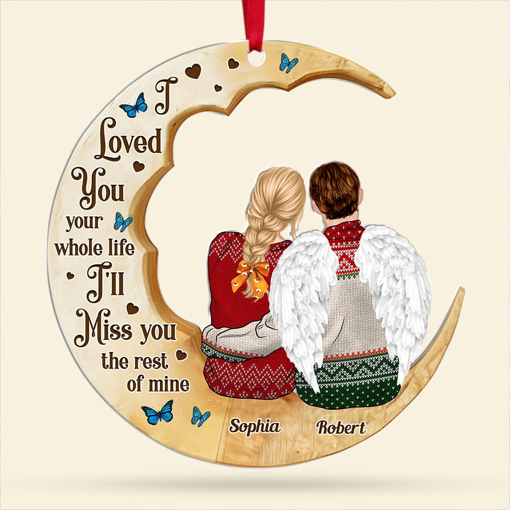 Personalized Memorial Christmas Ornament - Loved Ones in Heaven Ornament PopCulturePrints