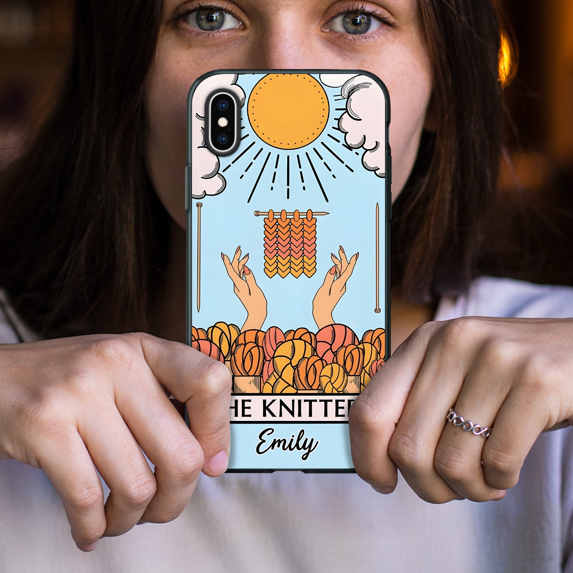 Personalized Knitter Phone Case - Custom Name