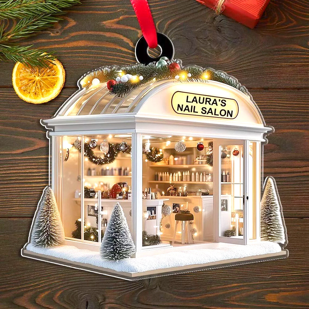 Personalized Nail Salon Acrylic Ornament for Her Ornament PopCulturePrints