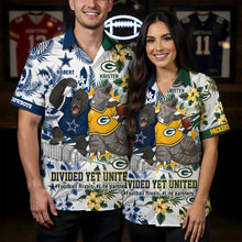 Load image into Gallery viewer, "Divided Yet United" - Unique Sport Fight Pals Hawaiian Shirt - Personalize for Couples &amp; Friends
