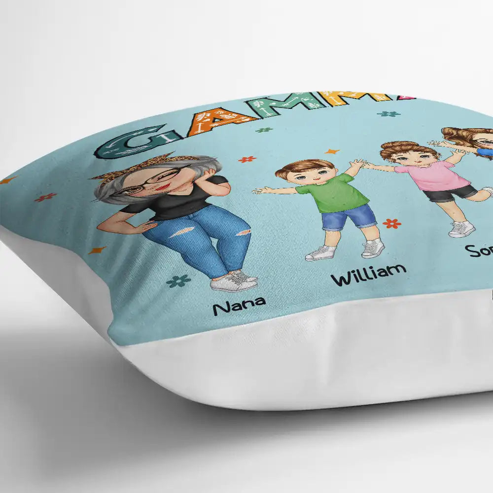 Nana's Love: Personalized Pillow for Grandma & Kids Pillow PopCulturePrints