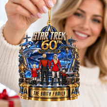 Load image into Gallery viewer, “In a universe of endless possibility, celebrate your journey together” - Sci-fi Theme Christmas Ornament - Personalized Gift for Family
