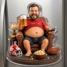 Load image into Gallery viewer, Beer And Sport Anti-collision Acrylic Fridge Magnet - Custom Photo Gifts For Sport Lovers 03natn180626 Fridge Magnet PopCulturePrints
