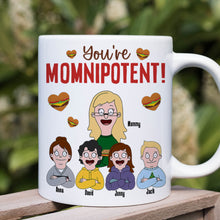 Load image into Gallery viewer, You&#39;re Momnipotent! - Personalized Coffee Mug for Super Moms, Gifts for Mom &amp; Grandma Coffee Mug PopCulturePrints
