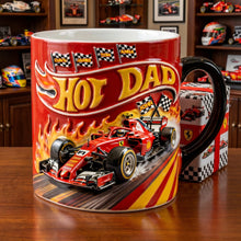 Load image into Gallery viewer, “Speed into Fun with Smokin' Fast Dad!” - Personalized Magic Mug for Dads, Grandpas, and More Coffee Mug PopCulturePrints
