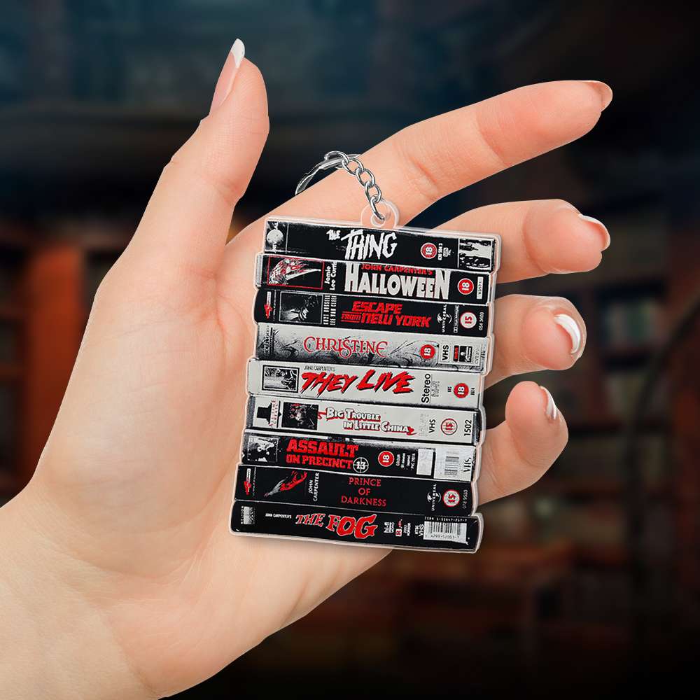 Vintage Horror Film Collection Keychain - Perfect Gift for Movie Buffs