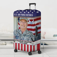 Load image into Gallery viewer, Personalized U.S. Army Veteran Luggage Cover
