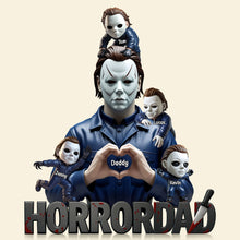 Load image into Gallery viewer, &quot;I Love You, Daddy!&quot; - Horror Dad Plaque - Personalized Gifts for Dad Shaped Plaques PopCulturePrints

