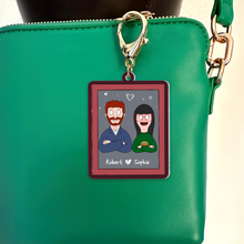 Load image into Gallery viewer, Personalized Couple Keychain - Unique Valentine&#39;s Day Gifts for Pop Culture Lovers Keychains PopCulturePrints
