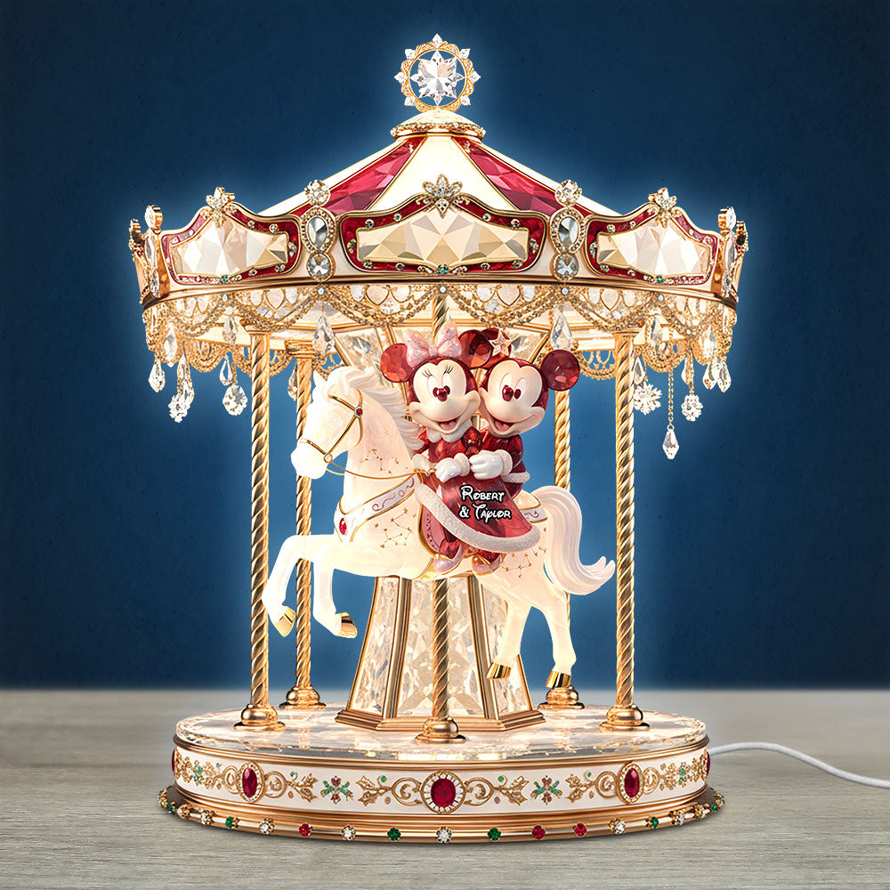 “Create Magical Memories” - Personalized Carousel Couple Light Box - Custom Gift for Couples and Loved Ones Light Box PopCulturePrints