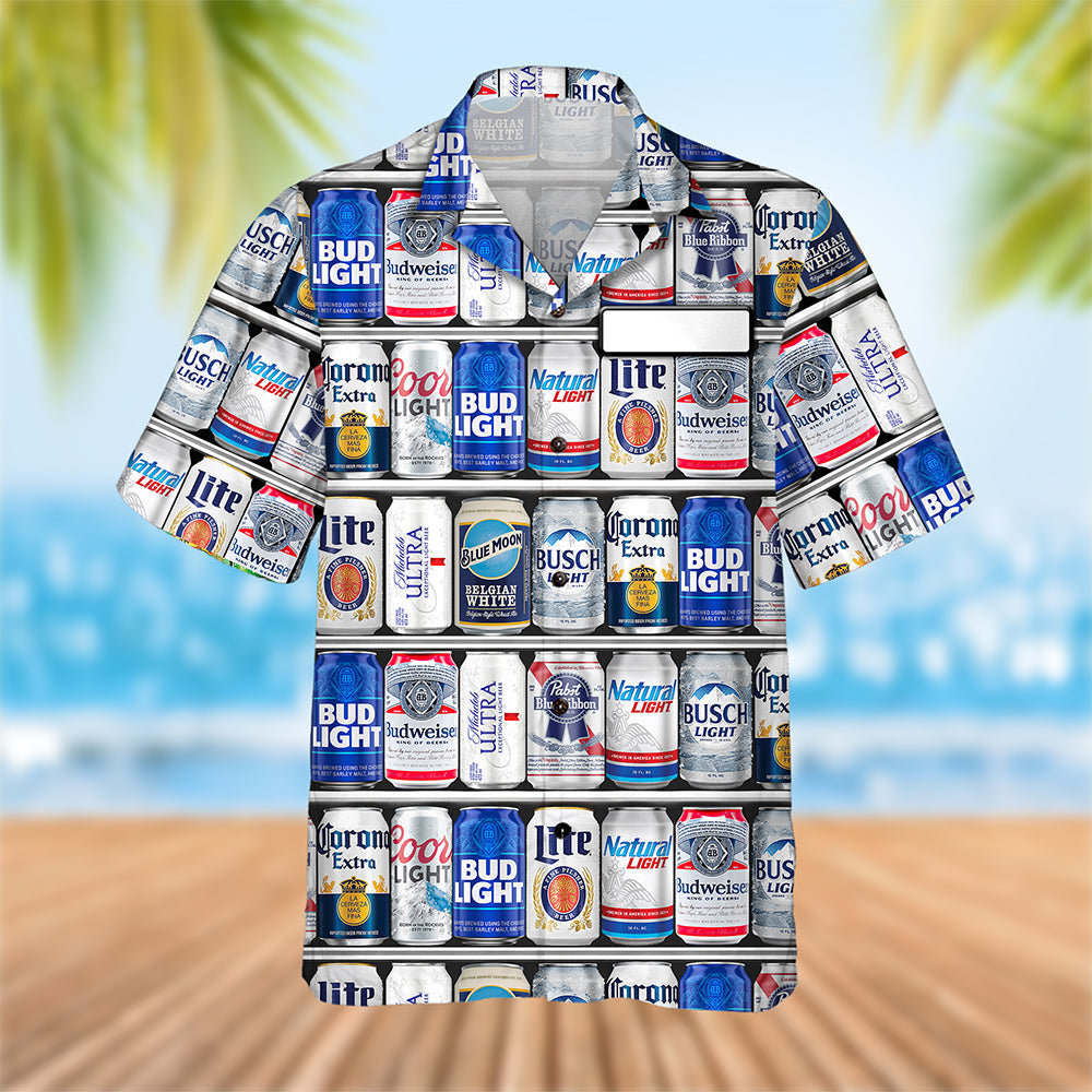 Cheers to Fun: Funny Drink Can Hawaiian Shirt - Personalized Gifts for Drinking Lovers Hawaiian Shirts PopCulturePrints