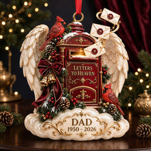 Load image into Gallery viewer, Letters to Heaven Christmas Ornament - Personalized Gift for Dad Ornament PopCulturePrints
