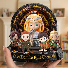 Load image into Gallery viewer, "One Mom to Rule Them All" - Personalized Acrylic Plaque - Perfect Gift for Mom, Grandma, and More! Shaped Plaques PopCulturePrints
