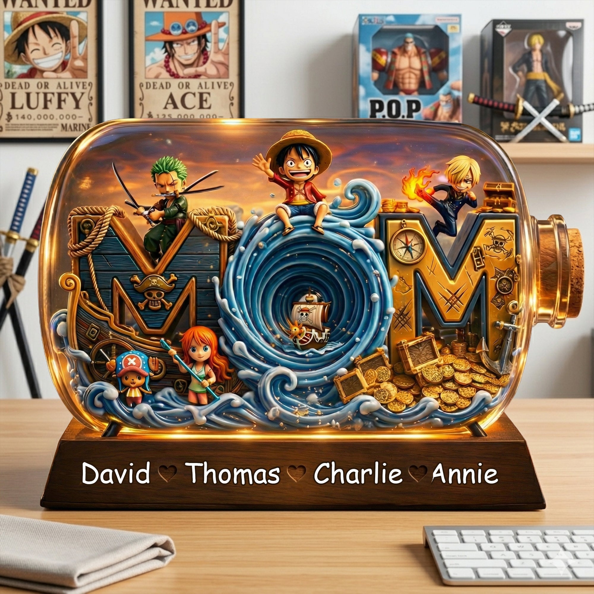 Family Adventure Crew - Personalized Acrylic Plaque Gift for Mom & Grandma Shaped Plaques PopCulturePrints