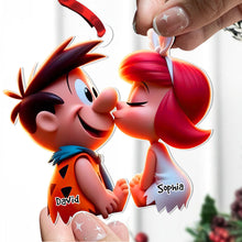 Load image into Gallery viewer, Personalized Cartoon Couple Christmas Ornament | Custom Holiday Gift | Valentine&#39;s Day Gifts Ornament PopCulturePrints

