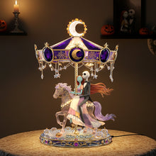 Load image into Gallery viewer, “Whimsical Love on a Carousel” - Personalized Custom Shape Acrylic Light Box - Perfect Gift for Couples and Loved Ones Light Box PopCulturePrints
