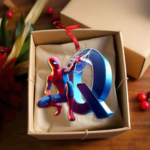 Load image into Gallery viewer, Personalized Superhero Letter Christmas Ornament Ornament PopCulturePrints
