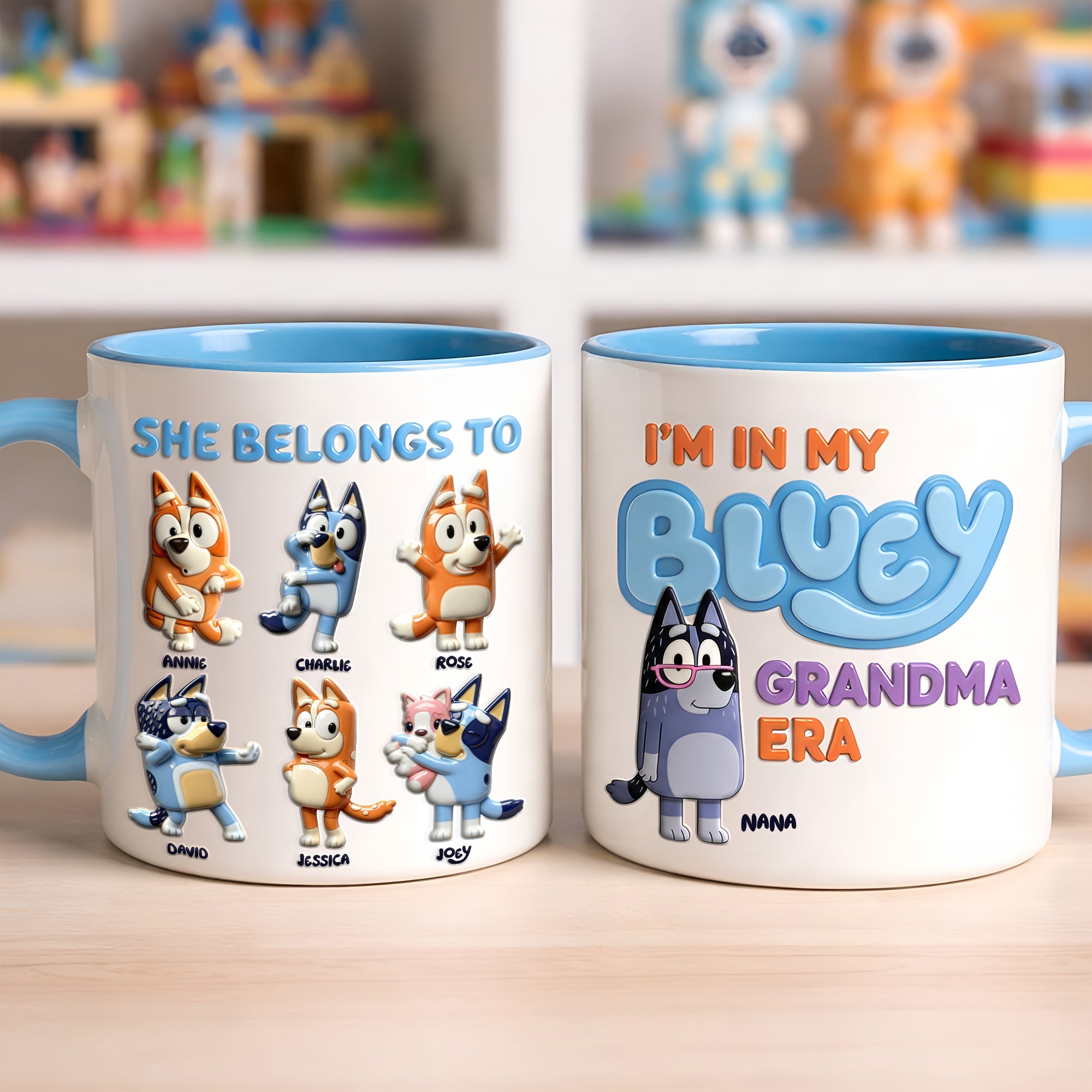 Celebrate Your Grandma's Love with Our Personalized 'In My Grandma Era' Accent Mug - Perfect Gift for Mom and Grandma Coffee Mug PopCulturePrints