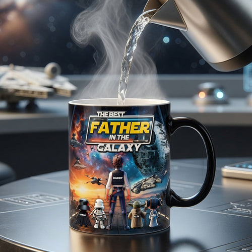 The Best Father in the Galaxy - Personalized Coffee Mug for Dad and Grandpa Coffee Mug PopCulturePrints