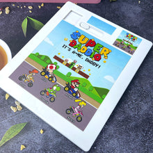 Load image into Gallery viewer, “It&#39;s-a-Me, Daddy! Celebrate Fatherhood” - Super Dad Sliding Puzzle - Personalized Gift for Dads, Grandpas, and More Sliding Puzzle PopCulturePrints

