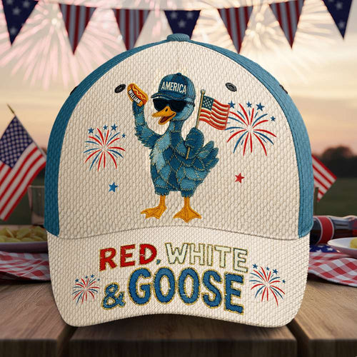 Celebrate Freedom: The Freedom Goose Classic Cap - Personalized 4th of July Gift for Friends and Family Caps PopCulturePrints