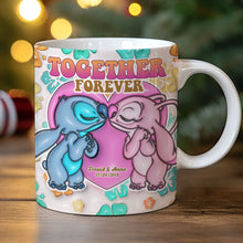 Load image into Gallery viewer, Personalized Cartoon Couple Mug - Together Forever Gift | Valentine&#39;s Day Gifts Coffee Mug PopCulturePrints
