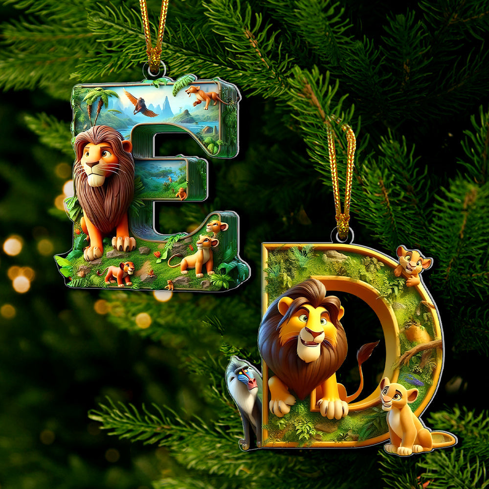 Personalized Movie-Themed Acrylic Christmas Ornaments - Alphabet Collection Ornament PopCulturePrints