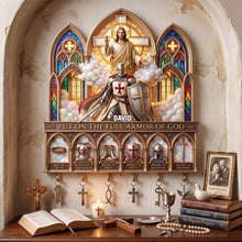 Load image into Gallery viewer, Full Armor Of God Acrylic Key Hanger- Personalized Christian Gifts 01palu140726 Key Hanger PopCulturePrints
