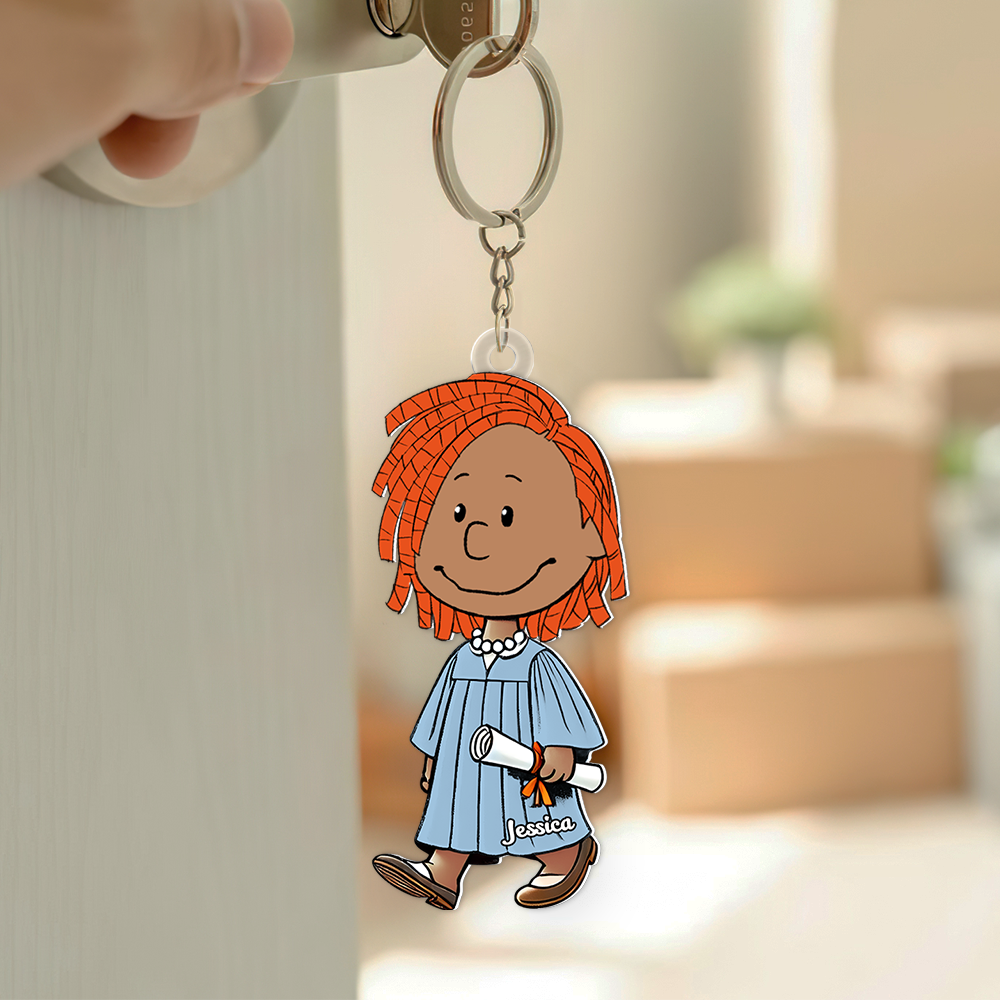 Custom Graduation Keychain - Personalized Graduate Gift Keychains PopCulturePrints