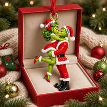 Load image into Gallery viewer, Mischievous Kissing Duo Christmas Ornament - Personalized Gifts For Couple 05tydh091026 Ornament PopCulturePrints
