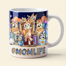 Load image into Gallery viewer, “Celebrate Mom’s Joy!” - Puppy Queen Mom And Kids Coffee Mug, Personalized Gift For Mom, Grandma and More Coffee Mug PopCulturePrints
