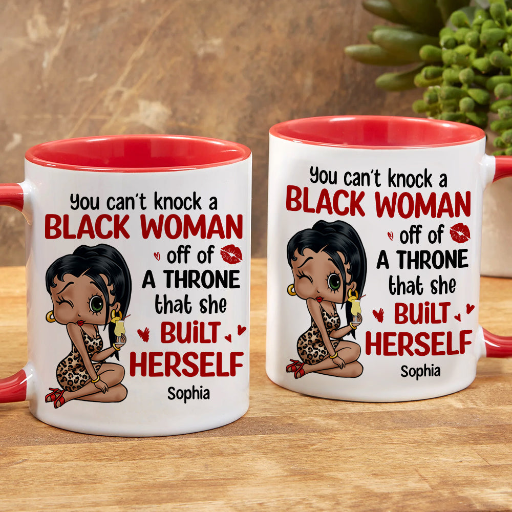 Empowered Black Woman Personalized Coffee Mug Coffee Mug PopCulturePrints