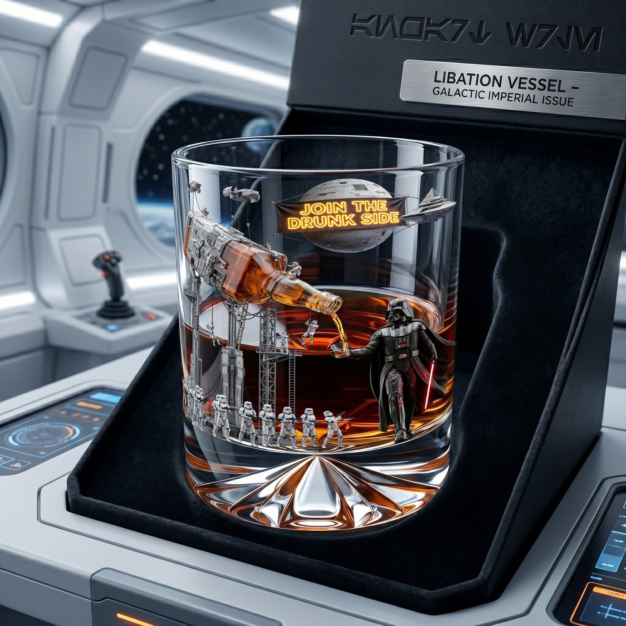 Join the Drunk Side - Personalized Fun Pouring Drinking Glass