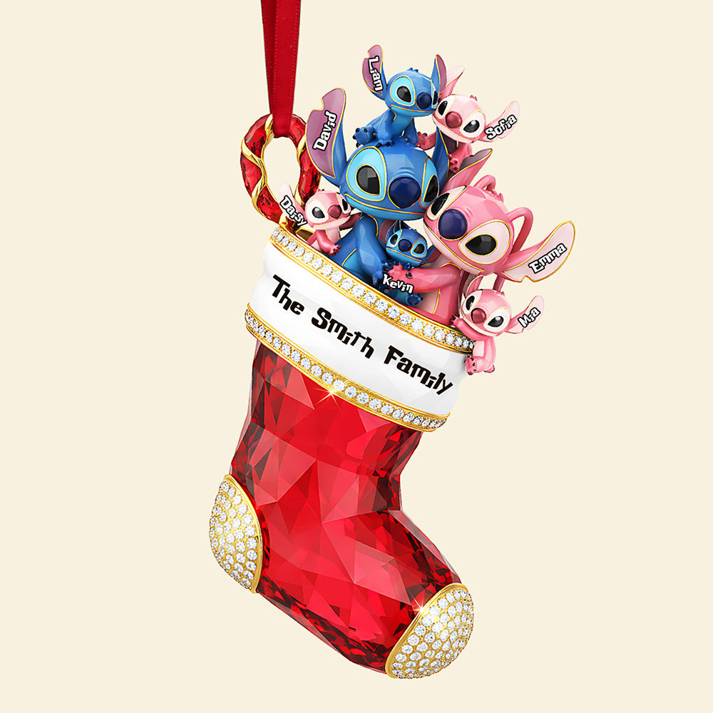 “Celebrate Your Family's Unity” - Personalized Stocking Family Ornament - Unique Custom Gift for Everyone Ornament PopCulturePrints