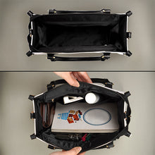 Load image into Gallery viewer, Grandma&#39;s Love Shines Bright - Personalized Leather Wallet and Bag Combo Combo Leather Wallet &amp; Bag PopCulturePrints
