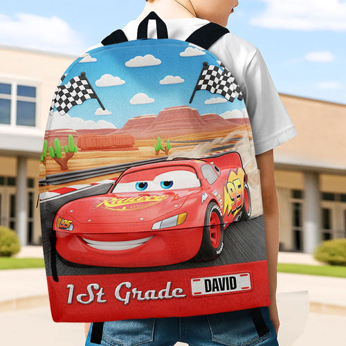 “Zoom into School with Style!” - Cute Back To School Backpack - Personalized Gifts for Kids Backpack PopCulturePrints
