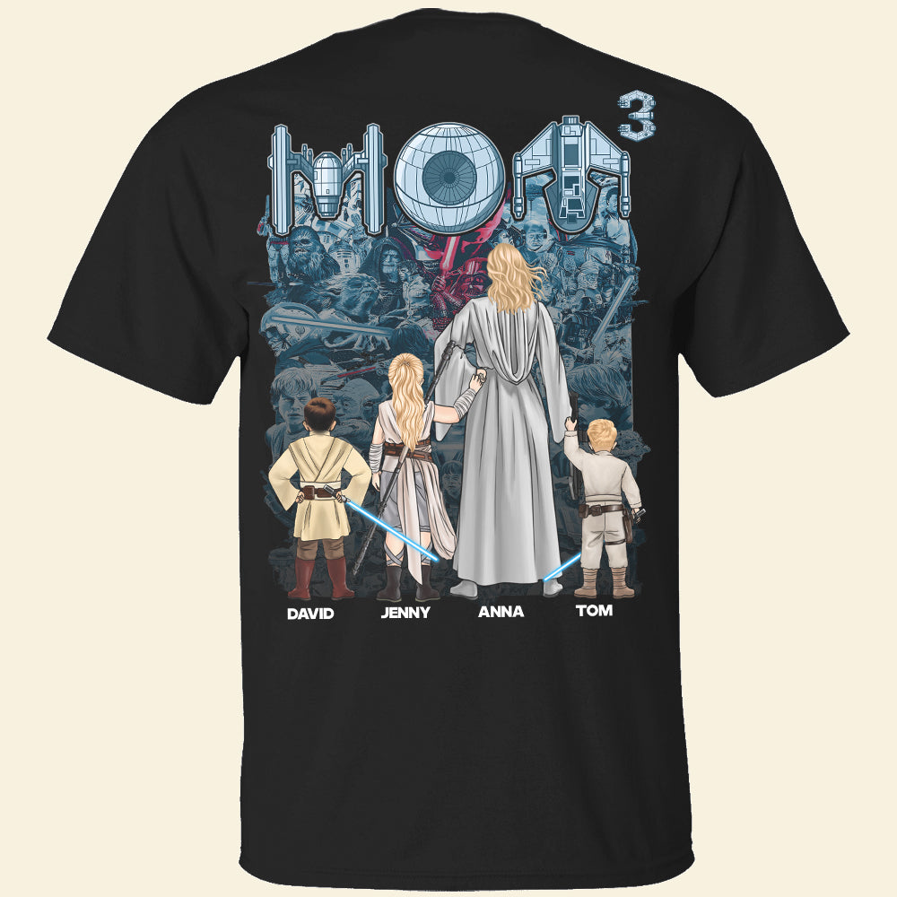 The Best Mom in the Galaxy – Personalized Custom Shirt for Moms, Grandmas, and More Shirts PopCulturePrints