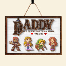 Load image into Gallery viewer, Personalized Dad Wood Sign - Unique Gift for Father&#39;s Day Wood Sign PopCulturePrints
