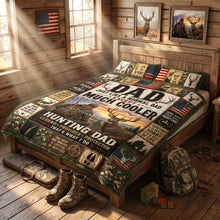 Load image into Gallery viewer, "Dad Just Like A Normal Dad Except Much Cooler" - Personalized Blanket Gift for Dad, Grandpa, Hunters Blanket PopCulturePrints
