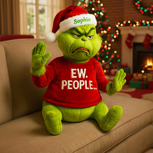 EW People Grumpy Pillow - A Personalized Gift for the Holidays Pillow PopCulturePrints