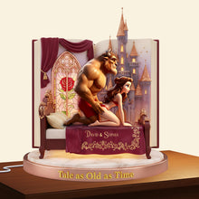 Load image into Gallery viewer, Tale as Old as Time - Flirty Fun Couple Light Box | Personalized Gift for Couples Light Box PopCulturePrints
