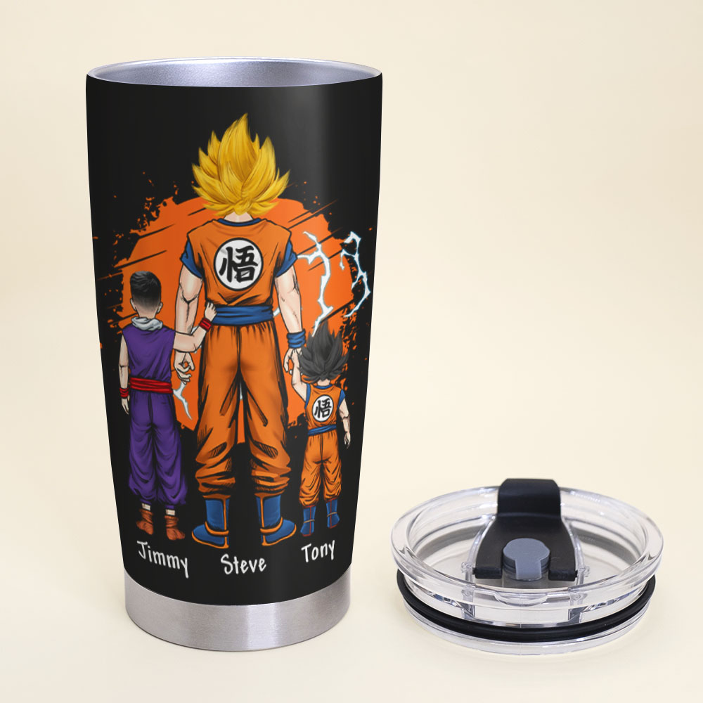 Best Super Saiyan Dad Ever - Personalized Tumbler Tumbler Cup PopCulturePrints