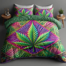 Load image into Gallery viewer, Personalized Quilt Bedding Set for Cannabis Enthusiasts Blanket PopCulturePrints
