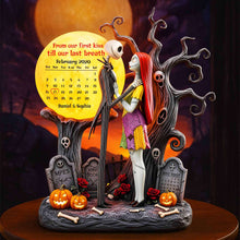 Load image into Gallery viewer, From Our First Kiss Till Our Last Breath Acrylic Plaque - Personalized Anniversary Gift for Couples Shaped Plaques PopCulturePrints
