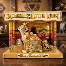 Load image into Gallery viewer, “For the Best Mom in the Wild” - Predator Mom and Cubs Acrylic Plaque - Personalized Gift for Moms and Grandmas Shaped Plaques PopCulturePrints
