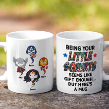 Load image into Gallery viewer, Superhero Themed Personalized Coffee Mug for Dad Coffee Mug PopCulturePrints
