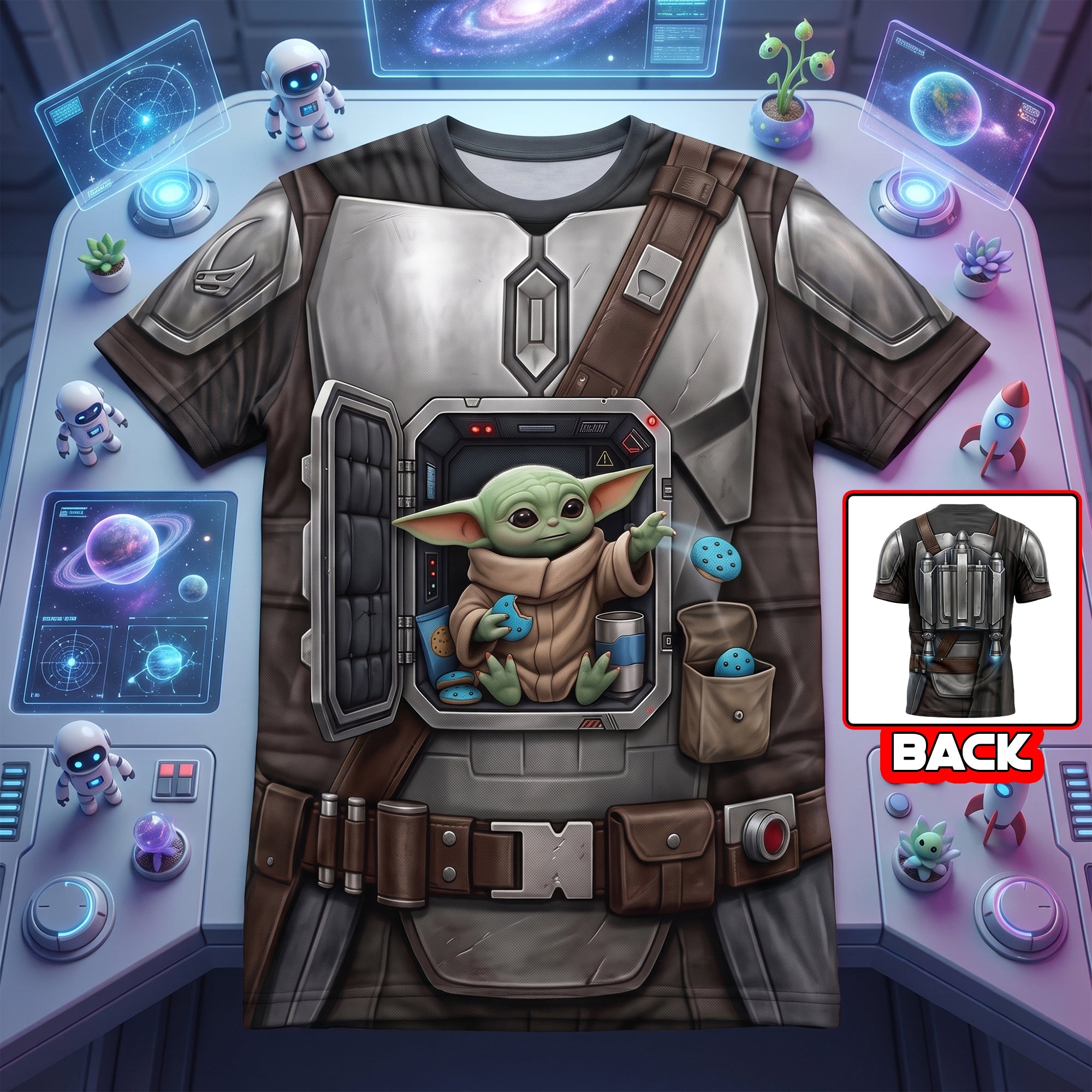 Lovely Interstellar Explorer Companion In Mech-Suit 3D Shirt - Personalized Gifts 04tyqn170726 AOP Products PopCulturePrints