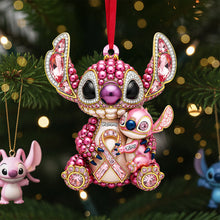 Load image into Gallery viewer, &quot;A Touch of Love for Mom&quot; - Personalized Breast Cancer Mom Ornament - Unique Gift for Mom, Grandma, and Loved Ones Ornament PopCulturePrints
