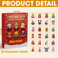 Load image into Gallery viewer, “Quack into the Holidays!” – Personalized Christmas Duck Advent Calendar Blind Box – Unique Gifts for Duck Lovers Advent Calendar PopCulturePrints
