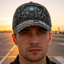 Load image into Gallery viewer, “Fly High with Style” - Customized Airplane Cockpit Instrument Panel Classic Cap - Perfect Gift for Pilots, Aviation Enthusiasts, and Adventure Seekers Caps PopCulturePrints
